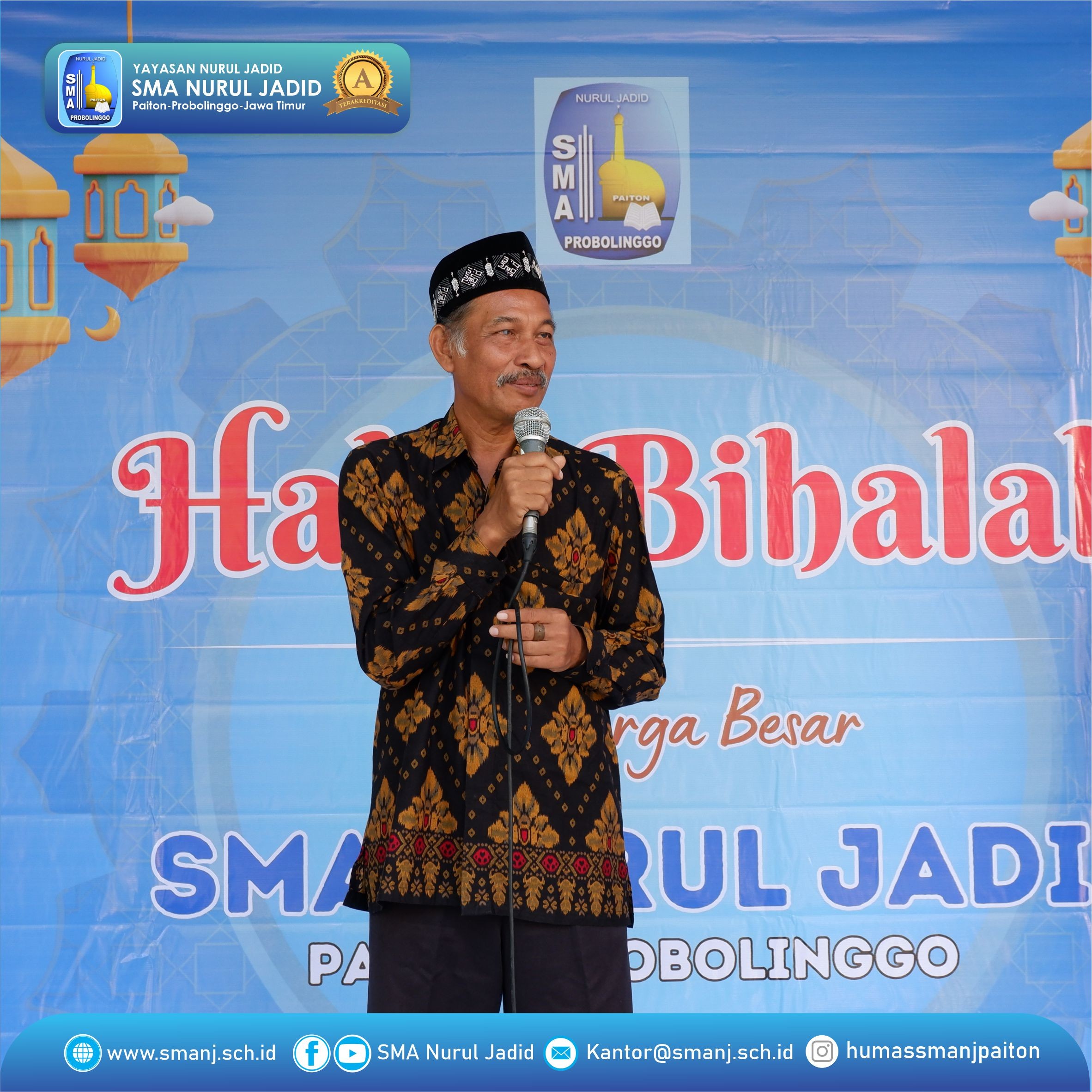 SMA NURUL JADID WARNAI HARI PERTAMA MASUK SEKOLAH DENGAN HALAL BIHALAL